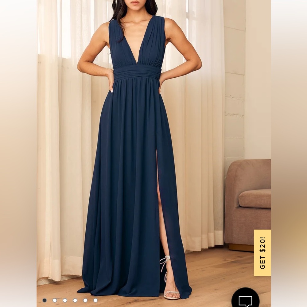 Lulus Heavenly Hues Dress - Navy